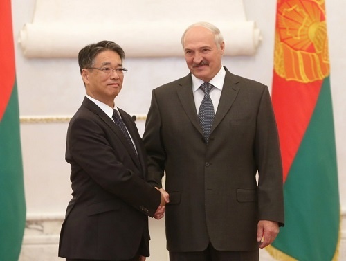 上月特命全権大使の信任状捧呈 presentation of credentials